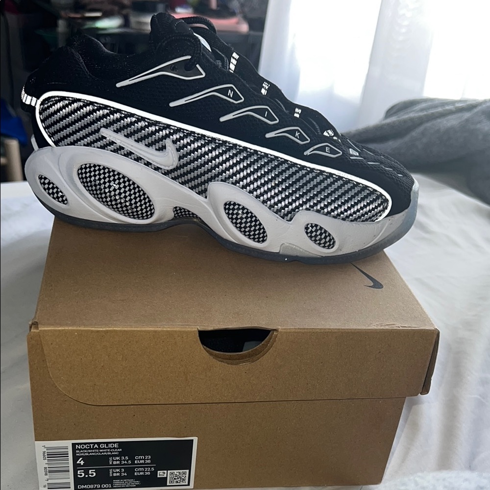 Nike NOCTA Glide Sneakers in Black and White